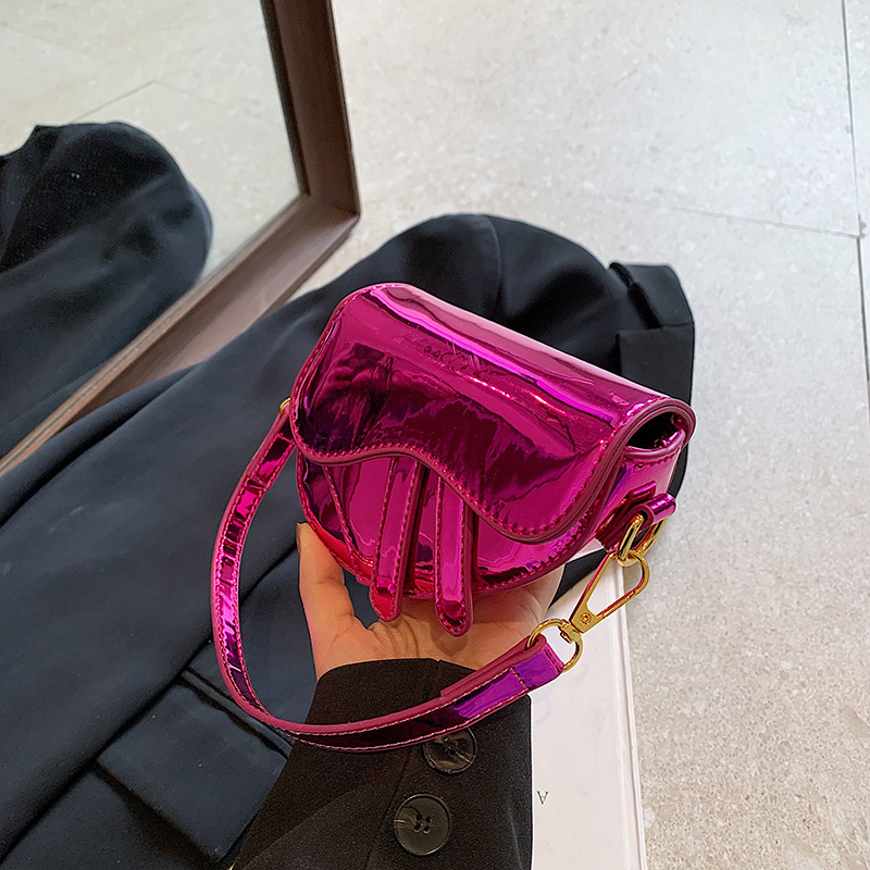 Dječja PU kožna crossbody saddle torba za djevojčice, vodootporna i ultra lagana, podstava od poliester, jednobojni dizajn, proljeće 2025