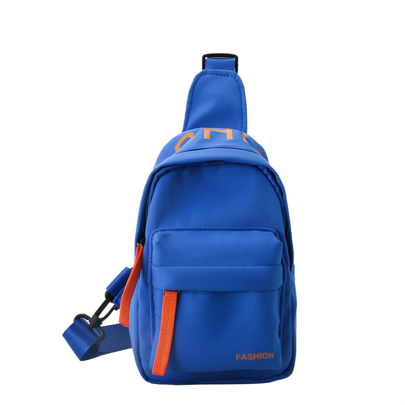 Dječja color-block torba za prsa, Oxford platno, poliester podstava, unisex, svakodnevna upotreba