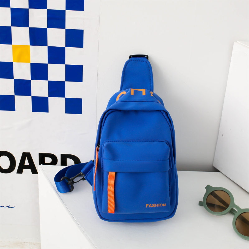 Dječja color-block torba za prsa, Oxford platno, poliester podstava, unisex, svakodnevna upotreba
