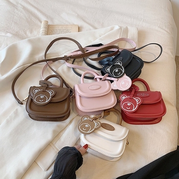 Dječja crossbody torbica za djevojčice — uzorak životinja, PU materijal, prozračna, vodootporna, ultralaka, ljeto 2024