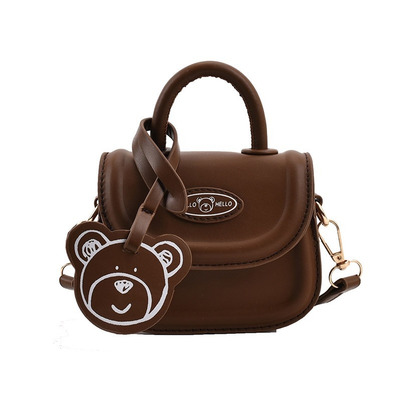 Dječja crossbody torbica za djevojčice — uzorak životinja, PU materijal, prozračna, vodootporna, ultralaka, ljeto 2024