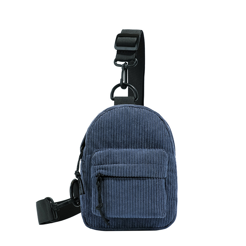 Geantă de talie pentru copii corduroy, căptușită cu poliester, respirabil, unisex, pentru grădiniță, Toamnă 2025