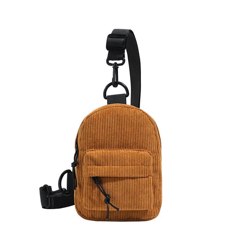 Geantă de talie pentru copii corduroy, căptușită cu poliester, respirabil, unisex, pentru grădiniță, Toamnă 2025