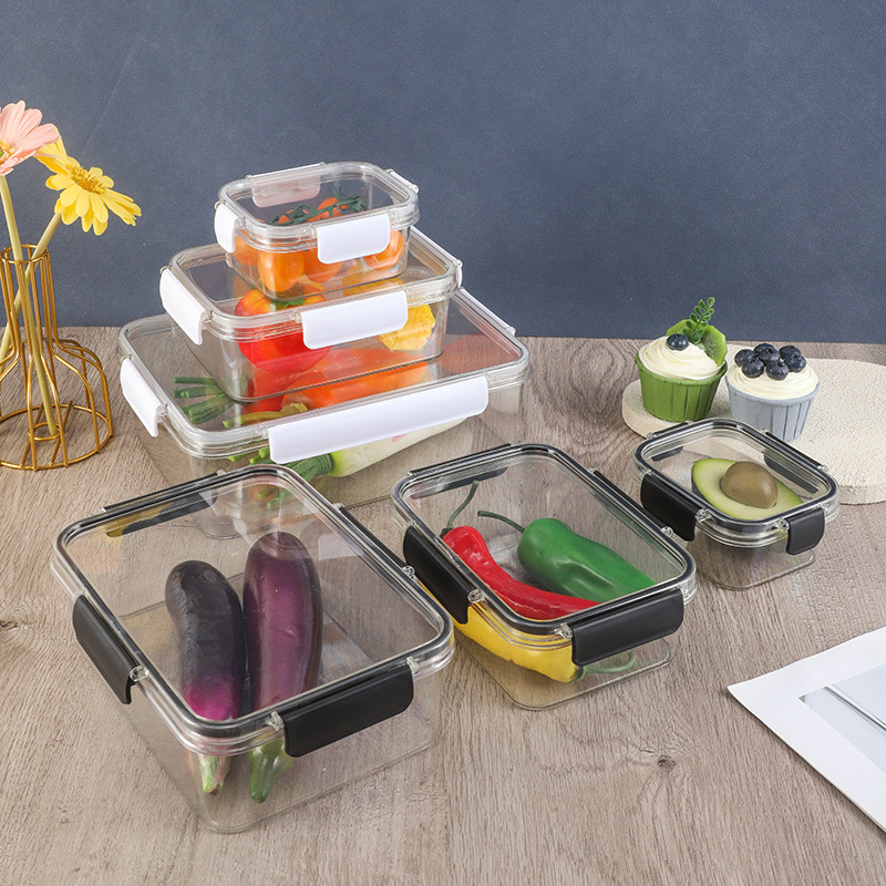 Shengma Θήκη Διατήρησης Τροφίμων για Ψυγείο, Διαφανές Πλαστικό Αποθηκευτικό Κοντέινερ Τροφίμων, Σφραγισμένο, Με Μεγάλη Χωρητικότητα