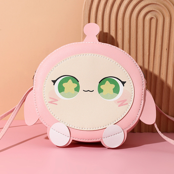 Dječja PU crossbody torba s anime uzorkom, vodootporna, ultralagana, unisex