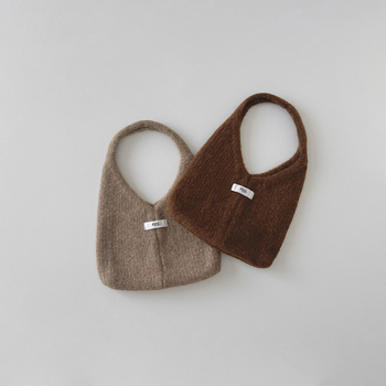 Qiannan dječja torba za jesen/zimu, vintage pletena torba za rame i ruku, jednobojna, minimalističkog dizajna