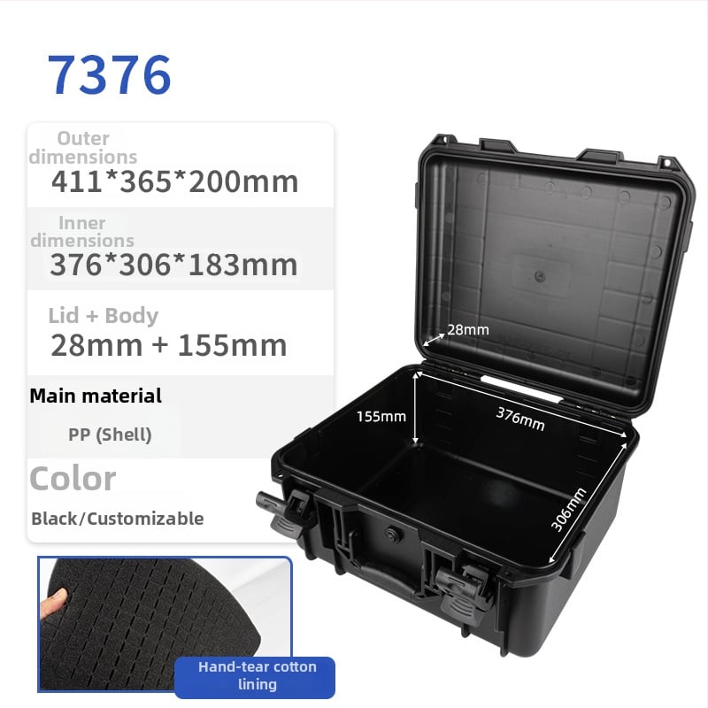 Műanyag szerszámtároló, hordozható, vízálló, nedvességálló, 7-es sorozat, Jiangmen Meigu márka