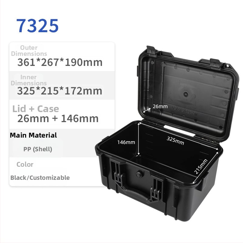 Műanyag szerszámtároló, hordozható, vízálló, nedvességálló, 7-es sorozat, Jiangmen Meigu márka