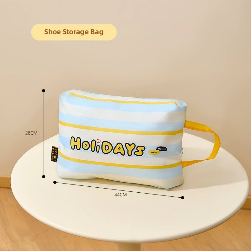 Комплект пътни чанти за съхранение с карикатурен дизайн за бельо и дрехи, PP материал, многочастен комплект