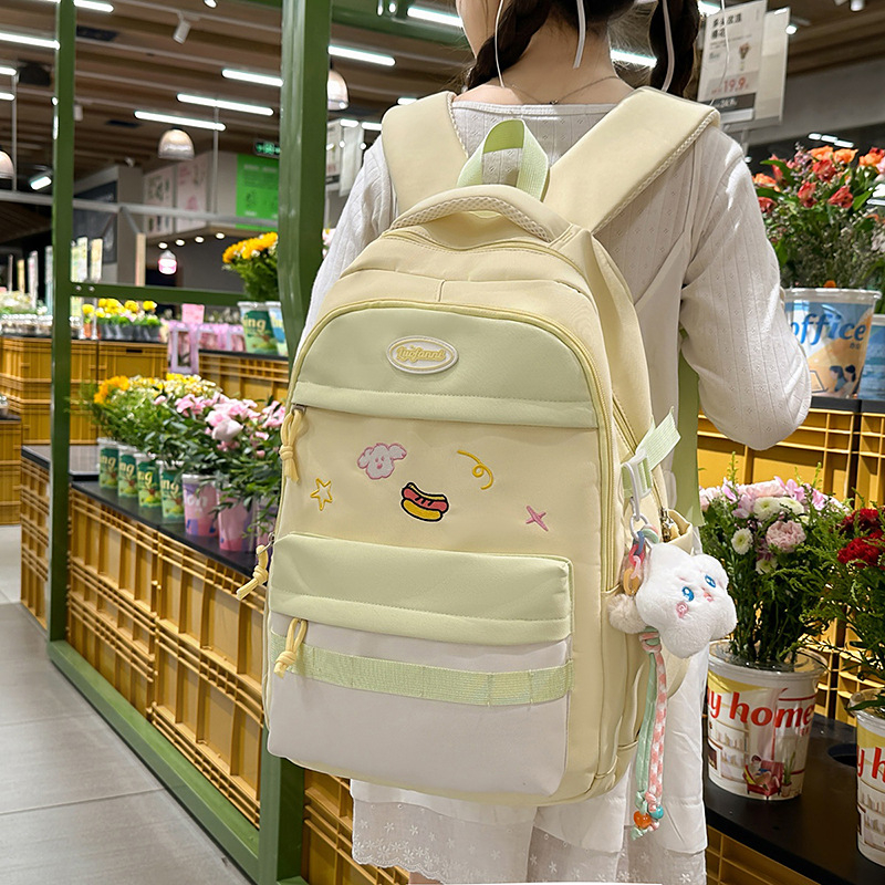 2025 nova lagana ruksak za školu s kontrastnim bojama, unisex, kampus stil