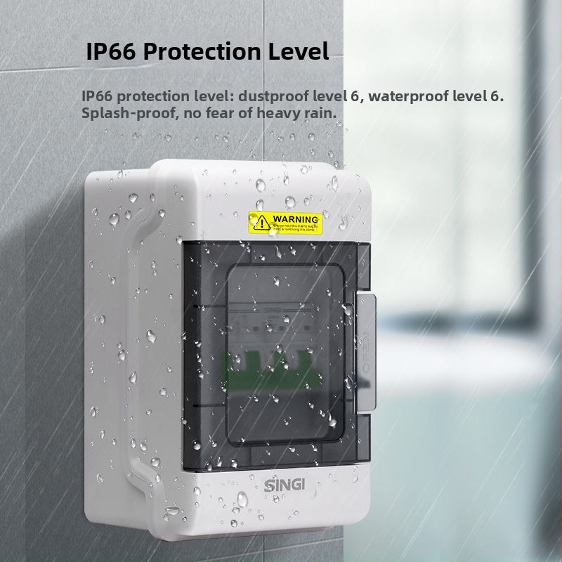 Vonkajšia vodotesná rozvodná skrinka, povrchová montáž, ABS puzdro, 4/6/9/12/18 obvodov, IP66