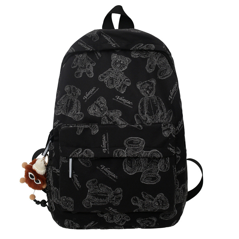 Graffiti ruksak u uličnom stilu s noćnim osvjetljenjem, unisex, 20–35L, najlon, studentska torba