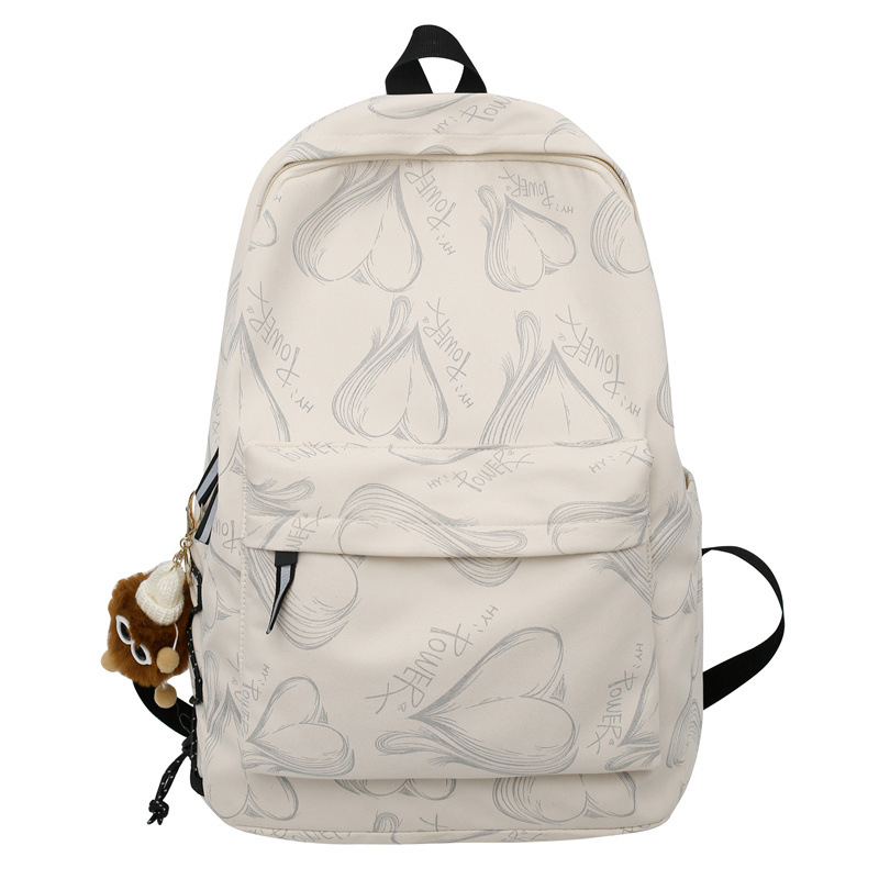Graffiti ruksak u uličnom stilu s noćnim osvjetljenjem, unisex, 20–35L, najlon, studentska torba