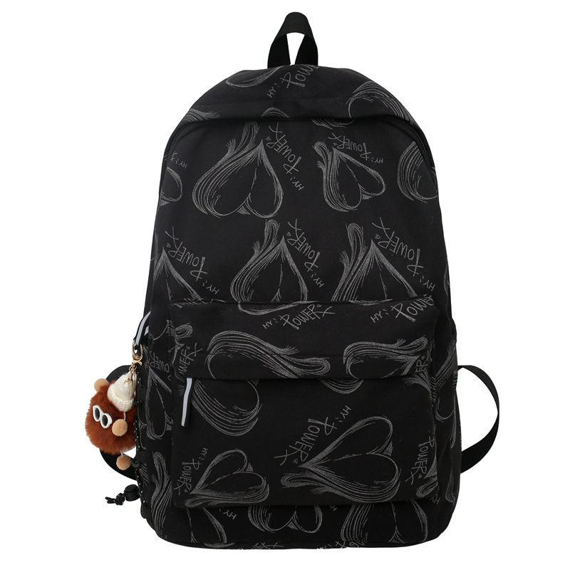 Graffiti ruksak u uličnom stilu s noćnim osvjetljenjem, unisex, 20–35L, najlon, studentska torba