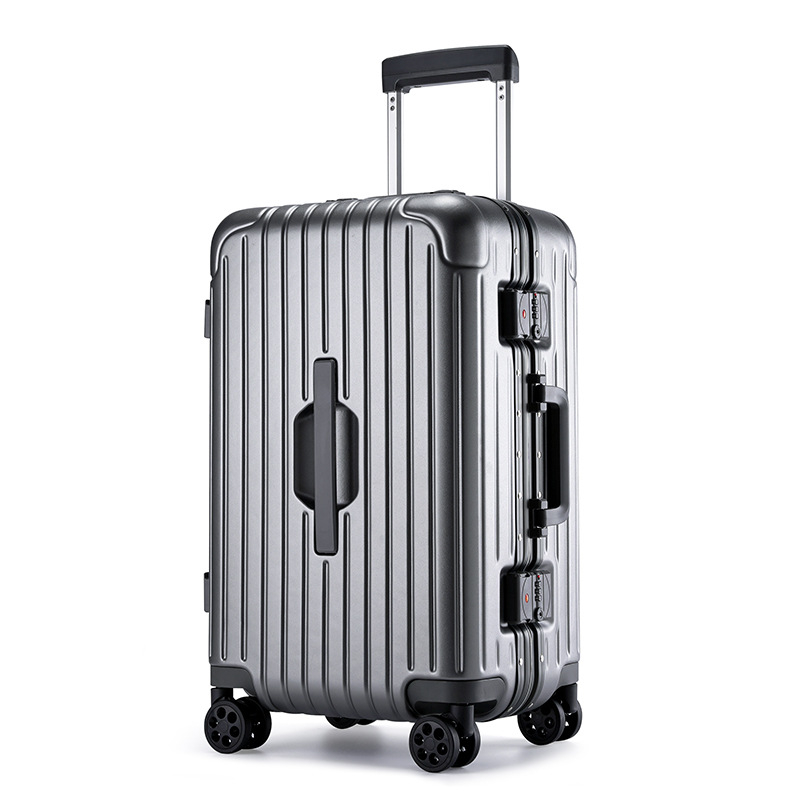 Unisex višenamjenski putni kovčeg velikog kapaciteta — otvor s aluminijskim okvirom, ABS+PC materijal, vodootporan, otporan na habanje, protiv krađe, mokro/suho odvajanje, univerzalni kotači, 4 kg, običan kombinacijski zaključavač, za poslovna putovanja