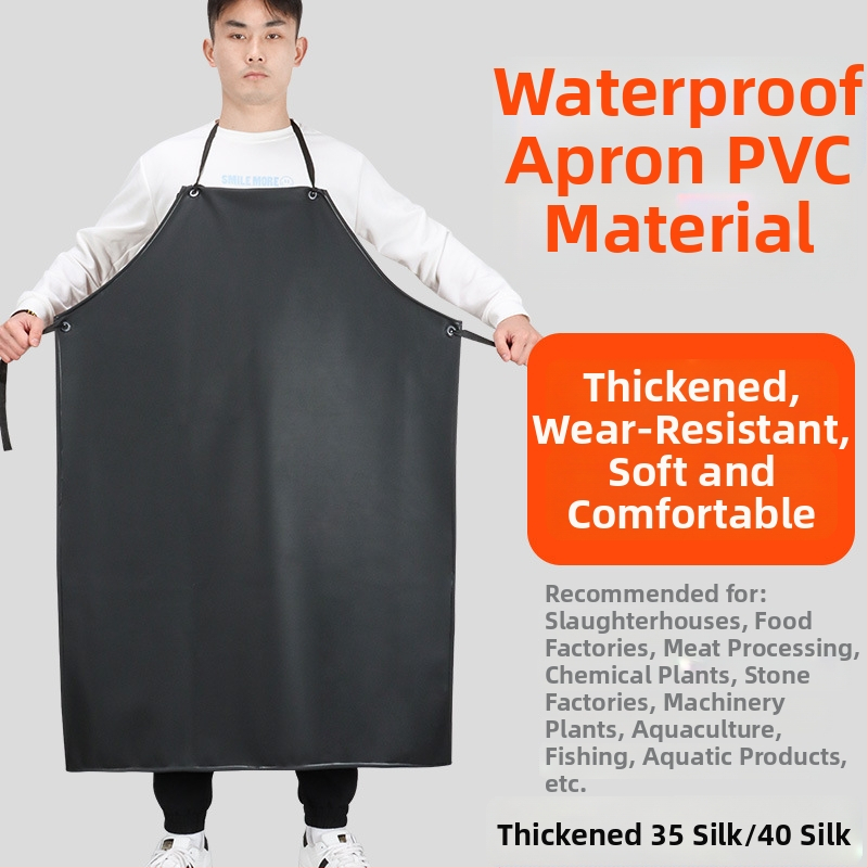 Șorț de protecție - PVC, rezistent la uzură, impermeabil la apă, rezistent la ulei; Brand: Sanbaoxi; Greutate: 0.4 kg