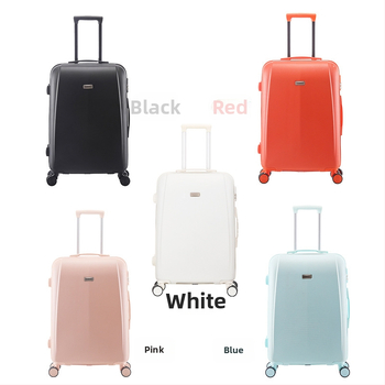 Valiză ABS+PC cu deschidere prin fermoar, roți universale, 5 kg, încuietoare cu combinație standard