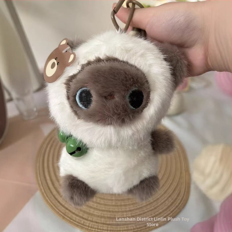 Плюшено мече играчка – къс плюш, пълнеж PP памук, мултифункционална висулка за чанта, персонализирани пробни образци