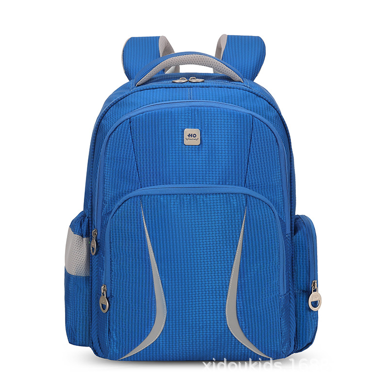 Rucsac Jiashi pentru elevi cu curele cu pernă de aer, impermeabil, ultra-ușor, respirabil, Nylon, pentru clasele 5–6