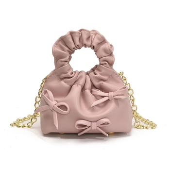 Dječja torbica Bowknot od PU, prozračna, unisex, pogodna za vrtić, svježi i slatki stil