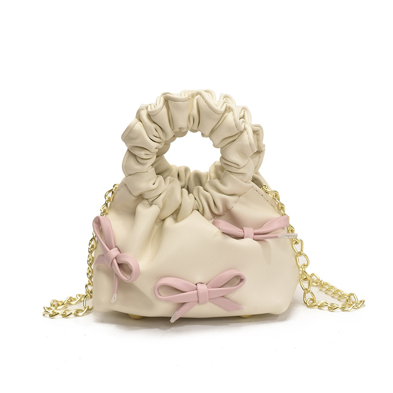Dječja torbica Bowknot od PU, prozračna, unisex, pogodna za vrtić, svježi i slatki stil