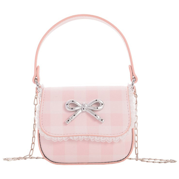 Dječja crossbody torba za djevojčice, PU materijal, street stil, mašnica detalj, lagan ergonomski dizajn