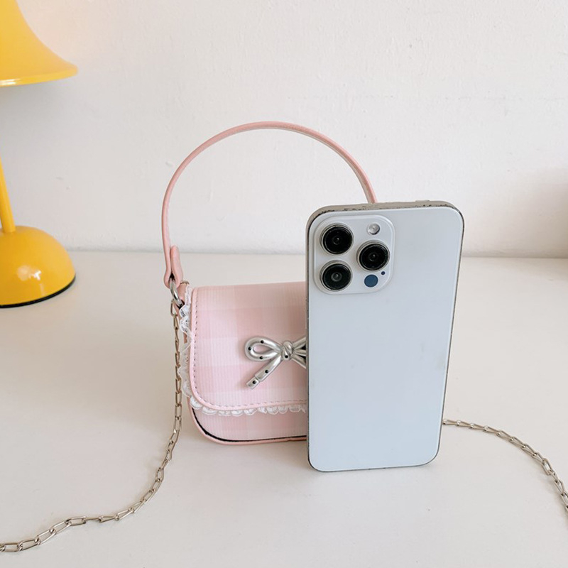 Dječja crossbody torba za djevojčice, PU materijal, street stil, mašnica detalj, lagan ergonomski dizajn