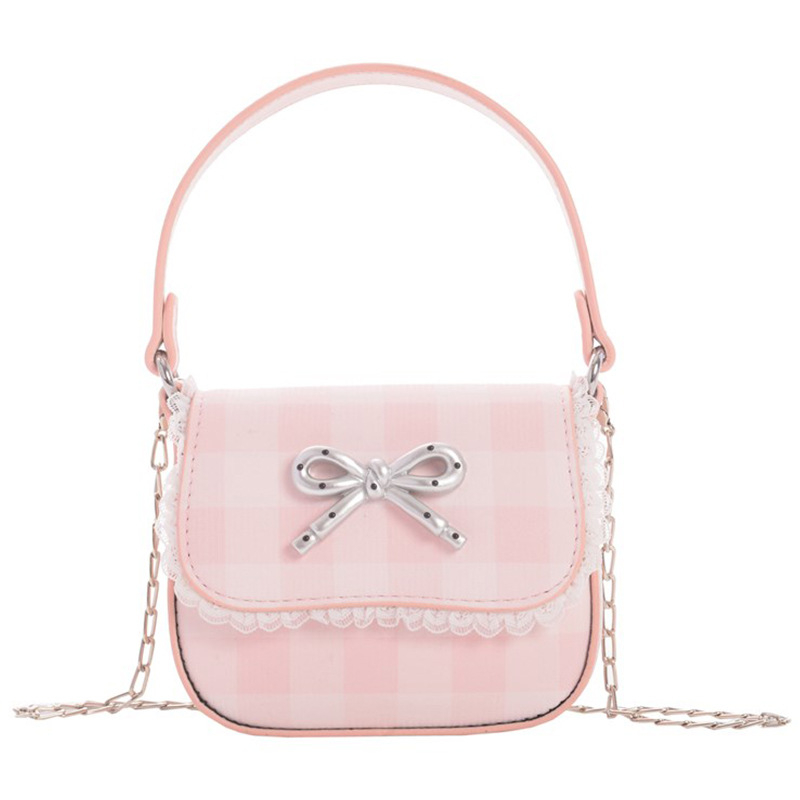 Dječja crossbody torba za djevojčice, PU materijal, street stil, mašnica detalj, lagan ergonomski dizajn