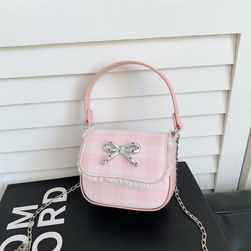 Dječja crossbody torba za djevojčice, PU materijal, street stil, mašnica detalj, lagan ergonomski dizajn