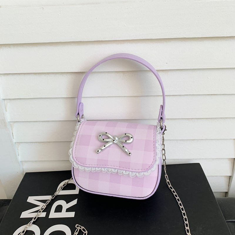 Dječja crossbody torba za djevojčice, PU materijal, street stil, mašnica detalj, lagan ergonomski dizajn