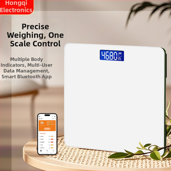 Inteligentná váha na telesnú hmotnosť a tuk s USB nabíjaním, 180 kg nosnosť, vysokopresný senzor, HD LCD displej