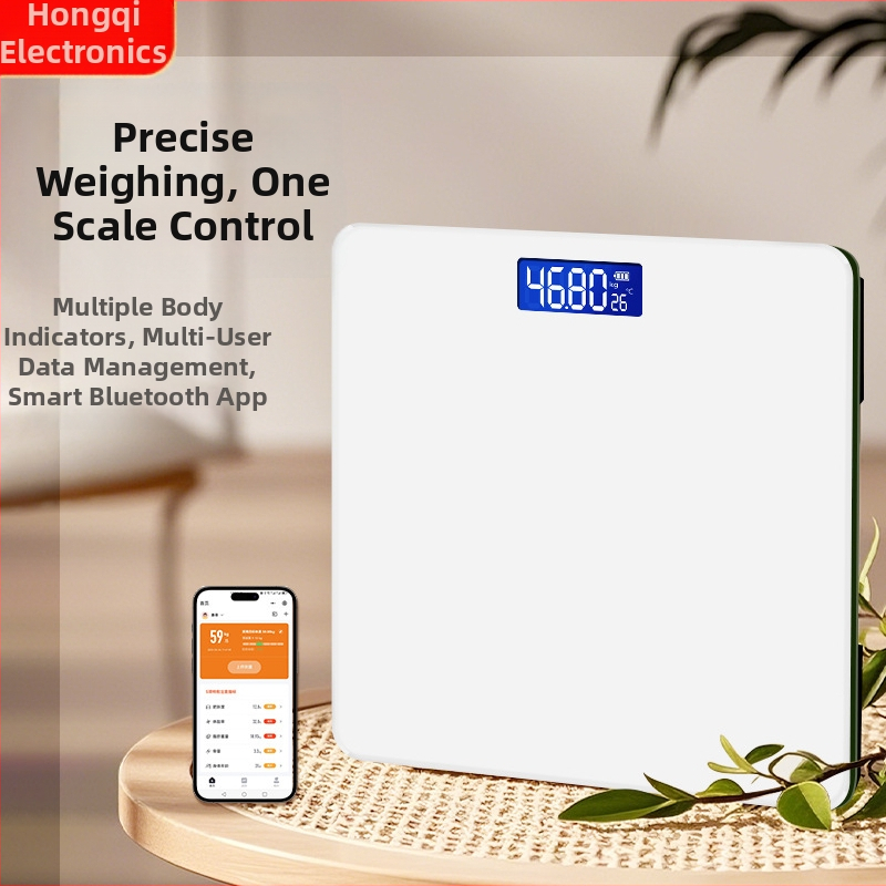 Inteligentná váha na telesnú hmotnosť a tuk s USB nabíjaním, 180 kg nosnosť, vysokopresný senzor, HD LCD displej
