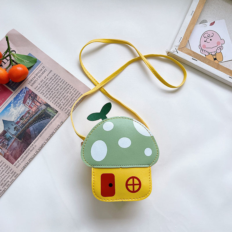 Dječja torba na rame u korejskom casual stilu (PU leather; anti-theft; cartoon pattern; Mushroom Cottage; Notelli)