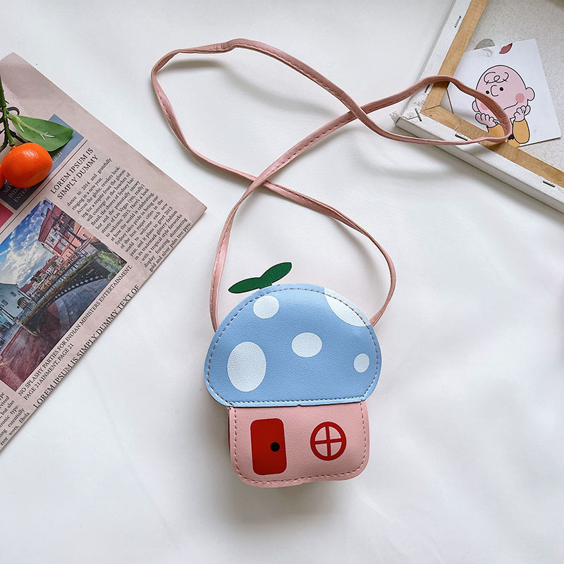 Dječja torba na rame u korejskom casual stilu (PU leather; anti-theft; cartoon pattern; Mushroom Cottage; Notelli)