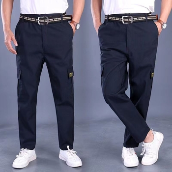 Мъжки камуфлажни работни панталони – свободна кройка, за работа на строителна площадка, износоустойчиви и устойчиви на замърсяване