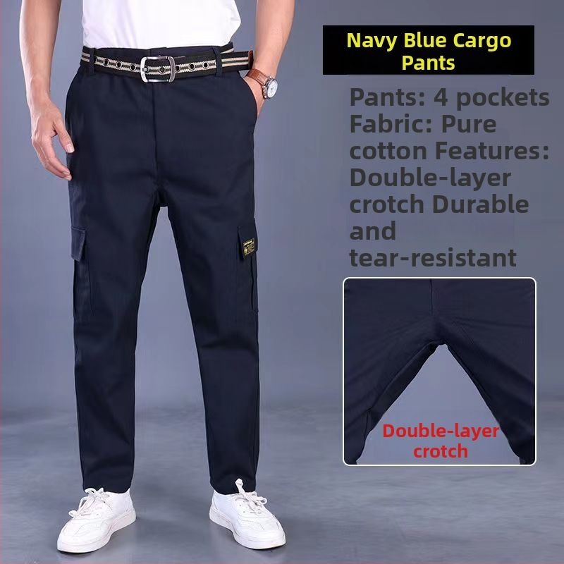 Мъжки камуфлажни работни панталони – свободна кройка, за работа на строителна площадка, износоустойчиви и устойчиви на замърсяване