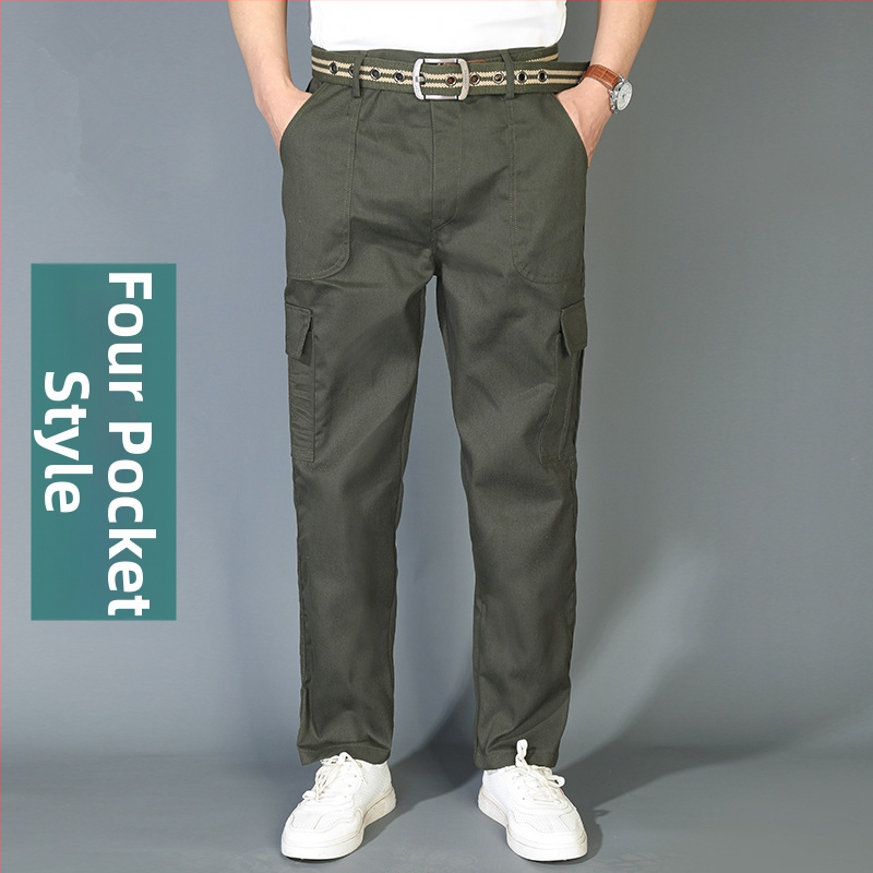 Мъжки камуфлажни работни панталони – свободна кройка, за работа на строителна площадка, износоустойчиви и устойчиви на замърсяване