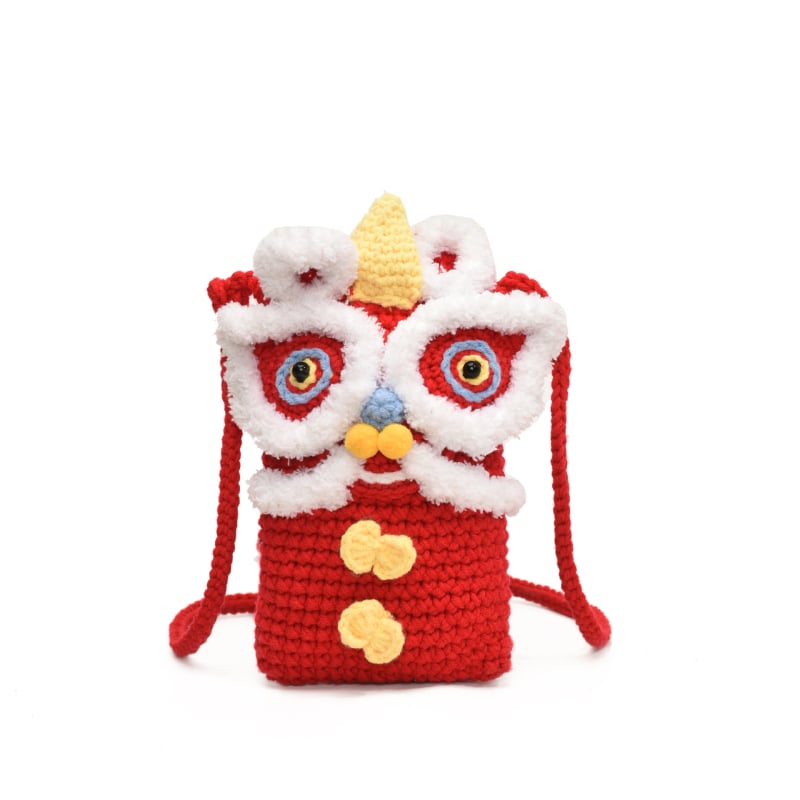 Детска чанта през рамо от вълнена тъкан с капак, памучна подплата, магнитно закопчаване, стил карикатура