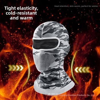 Cyklomaska s maskáčovou pletenou kapucou, nylonový materiál, na vonkajšie použitie, unisex, pre cyklistiku, motocyklový šport, rybolov, turistiku a lyžovanie