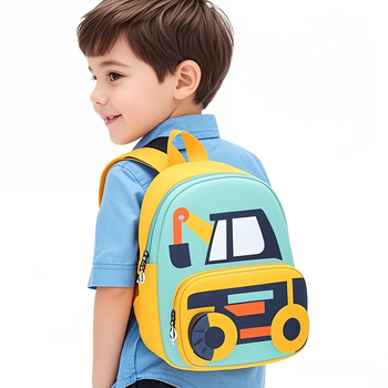 Dječja crossbody torba s dizajnom bagra, anime uzorak, vodootporna, ultralakа, proširiva