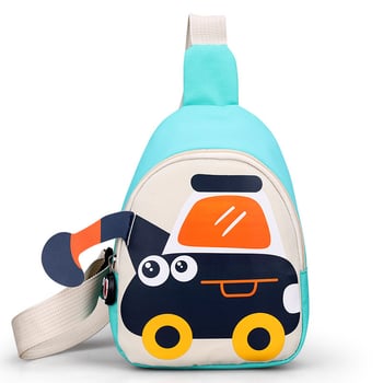 Dječja crossbody torba s dizajnom bagra, anime uzorak, vodootporna, ultralakа, proširiva