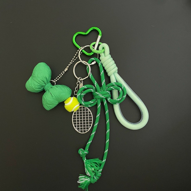 Accesoriu pentru chei cu șnur țesut, stil Ins, aliaj, Model JS-108, Marcă Hesheng, Model: Bear/Pig/Small Animal