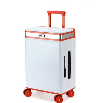 Valiză PC rigidă cu 360° roți, lacăt TSA cu parolă, port USB pentru încărcare, deschidere frontală și laterală, potrivită pentru bagaj de mână