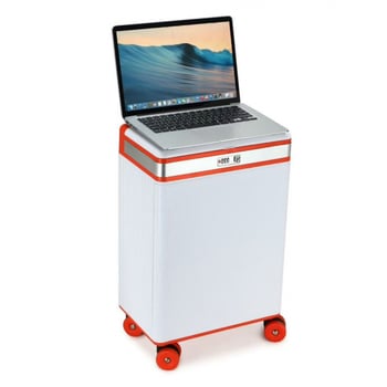 Valiză PC rigidă cu 360° roți, lacăt TSA cu parolă, port USB pentru încărcare, deschidere frontală și laterală, potrivită pentru bagaj de mână