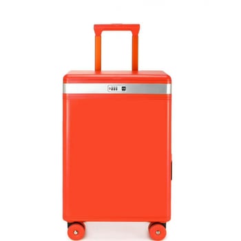 Valiză PC rigidă cu 360° roți, lacăt TSA cu parolă, port USB pentru încărcare, deschidere frontală și laterală, potrivită pentru bagaj de mână