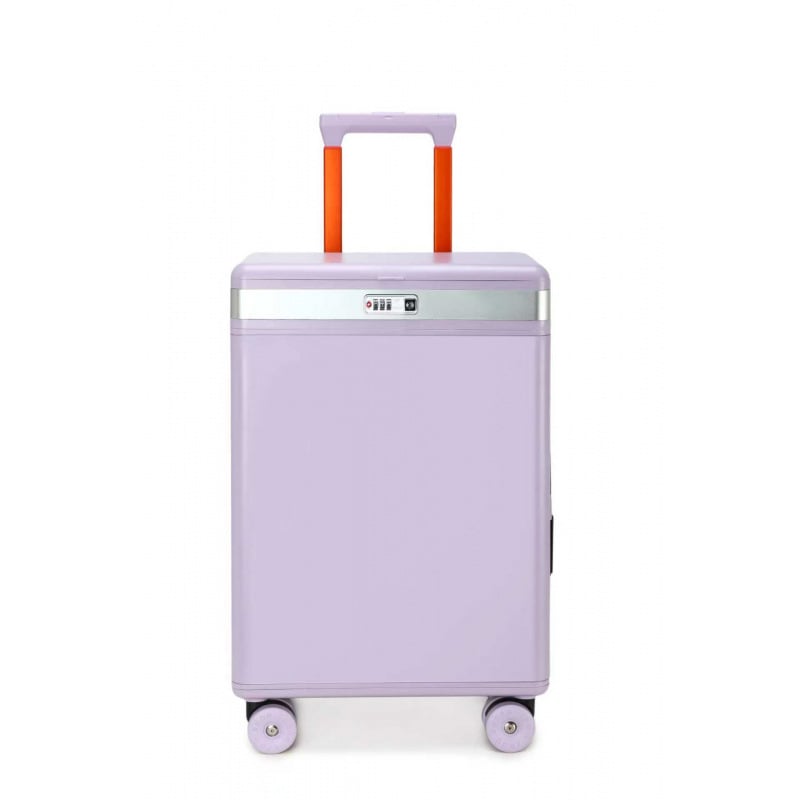 Valiză PC rigidă cu 360° roți, lacăt TSA cu parolă, port USB pentru încărcare, deschidere frontală și laterală, potrivită pentru bagaj de mână