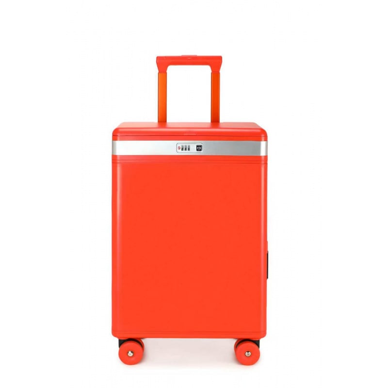 Valiză PC rigidă cu 360° roți, lacăt TSA cu parolă, port USB pentru încărcare, deschidere frontală și laterală, potrivită pentru bagaj de mână