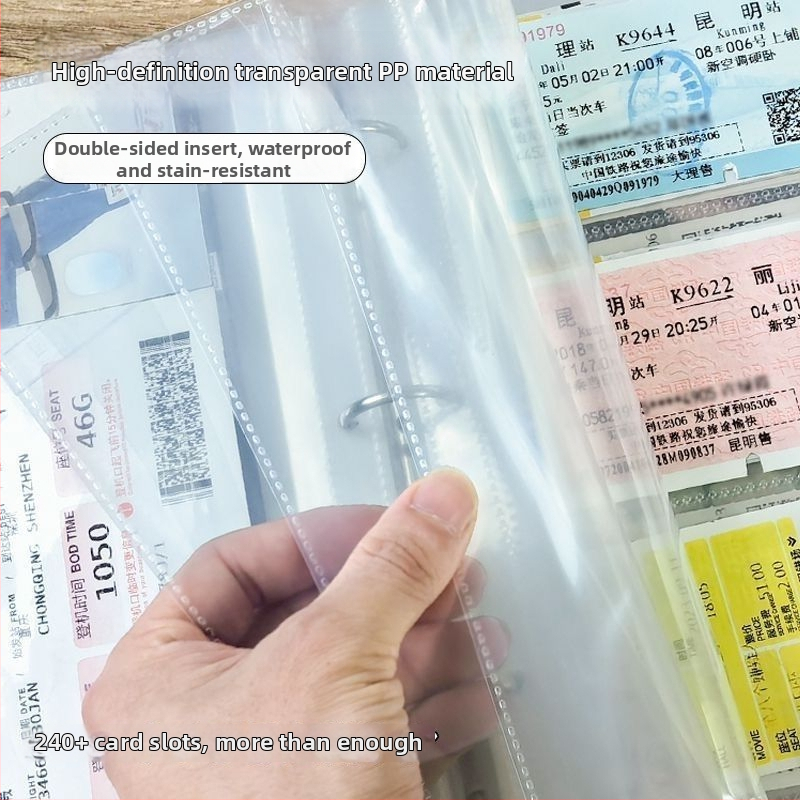 Album na uskladnenie lístkov a fotografií - štýl krištáľového fotoalbumu, kožené puzdro, väzba: iná, značka Unique, účel: detský fotoalbum