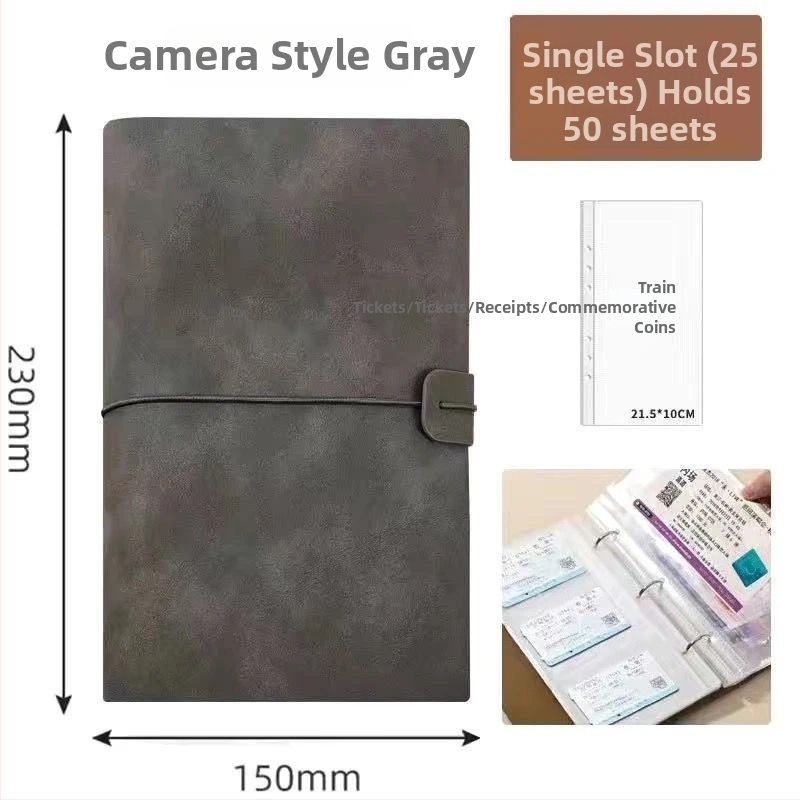 Album na uskladnenie lístkov a fotografií - štýl krištáľového fotoalbumu, kožené puzdro, väzba: iná, značka Unique, účel: detský fotoalbum