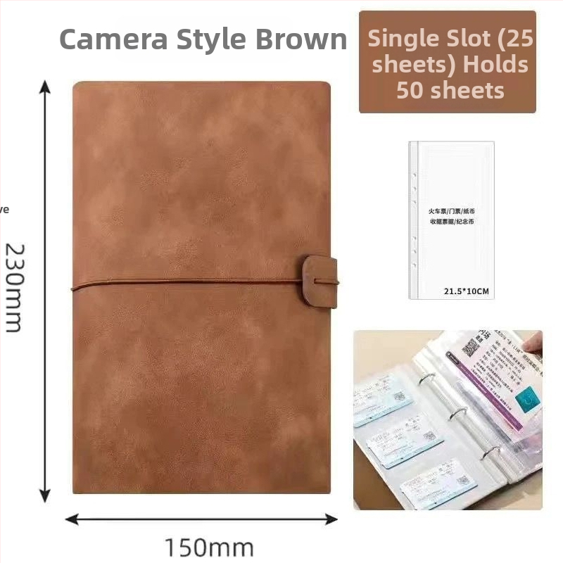 Album na uskladnenie lístkov a fotografií - štýl krištáľového fotoalbumu, kožené puzdro, väzba: iná, značka Unique, účel: detský fotoalbum